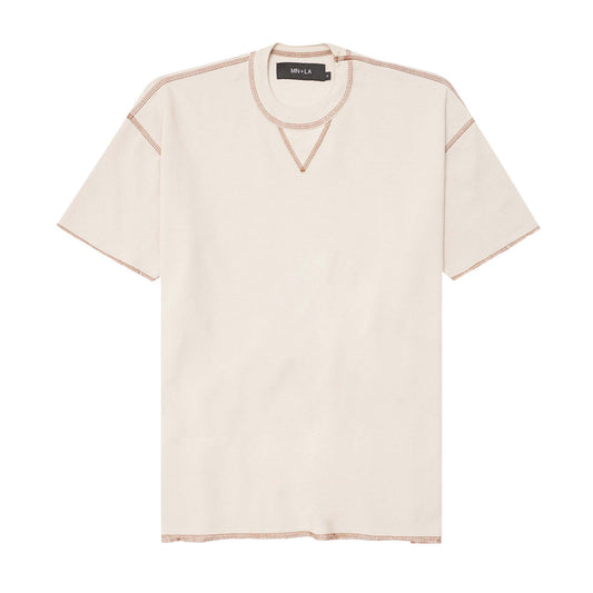 WAFFLE EXO™ MILITIA BOX TEE IN OAT/RUST