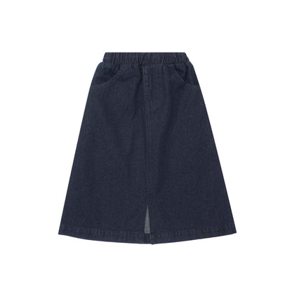 LITTLE HUMAN™ DENIM SKIRT IN DARK NAVY