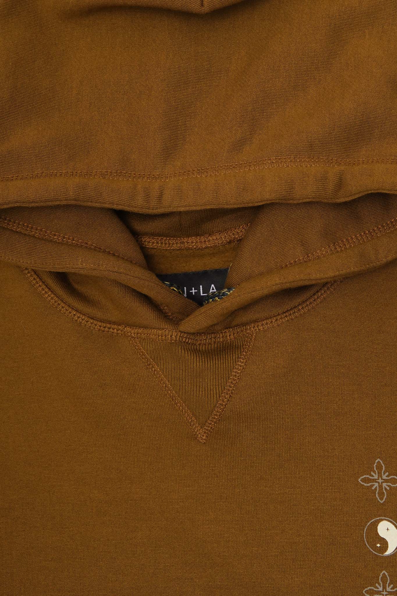 "BALANCE" HOODIE IN RUST