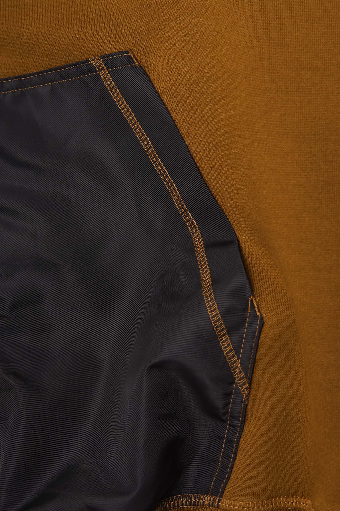 SHINOBI ZIP HOODIE IN RUST