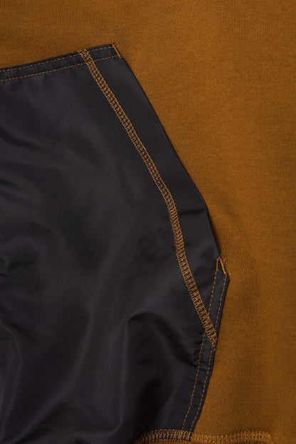 SHINOBI ZIP HOODIE IN RUST