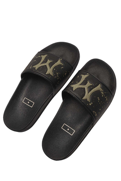 "HITTER" SLIDES IN OLIVE