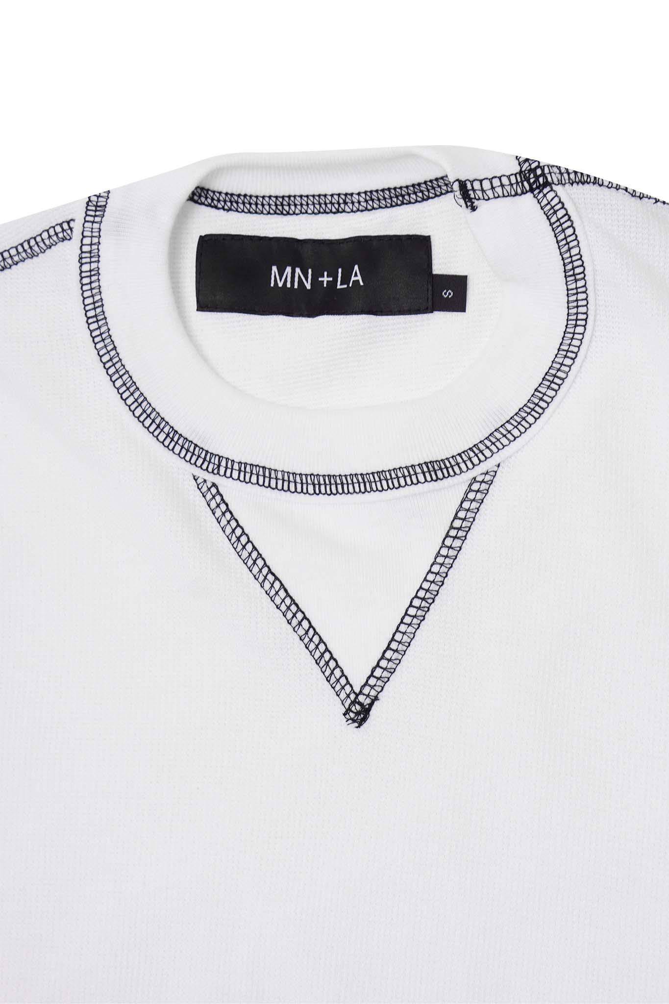 WAFFLE EXO™ MILITIA BOX TEE IN WHITE/CHARCOAL GREY