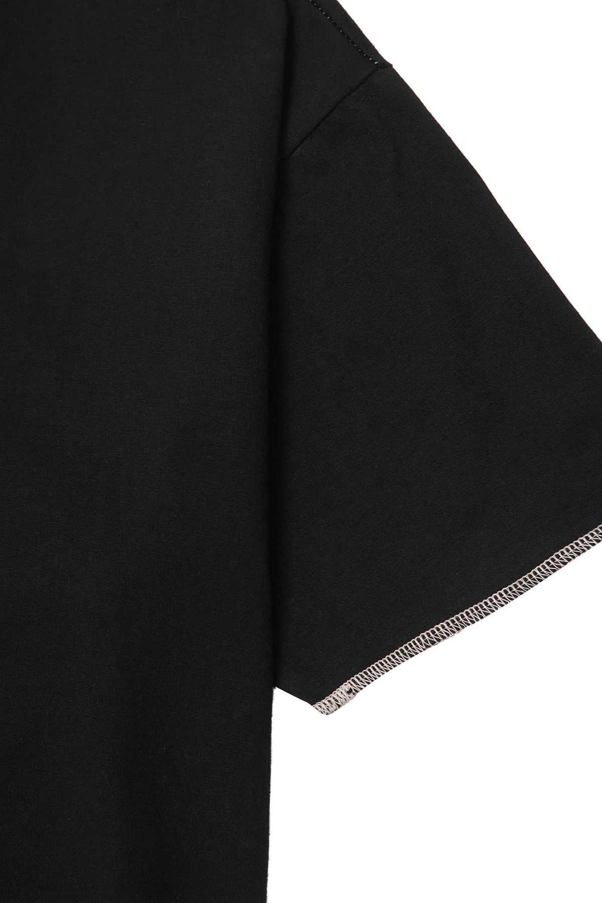 KEY NECK TEE IN ANTHRACITE