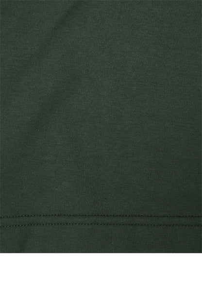QUARTER ZIP L/S TEE IN MOSS