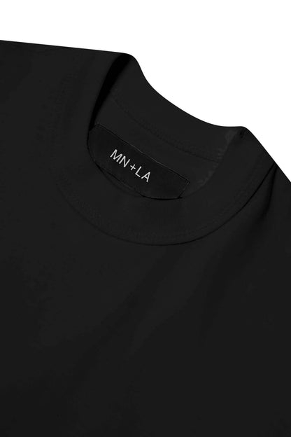 MOCK NECK TEE V2 IN ANTHRACITE