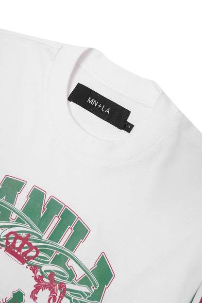 "FAST LANE" LONGSLEEVE TEE IN WHITE