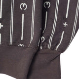 M+ PINSTRIPE SWEATSHIRT IN CHARCOAL GREY