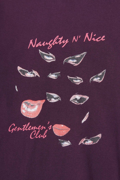 "EYES NEVER LIE" TEE IN SHADOW PURPLE