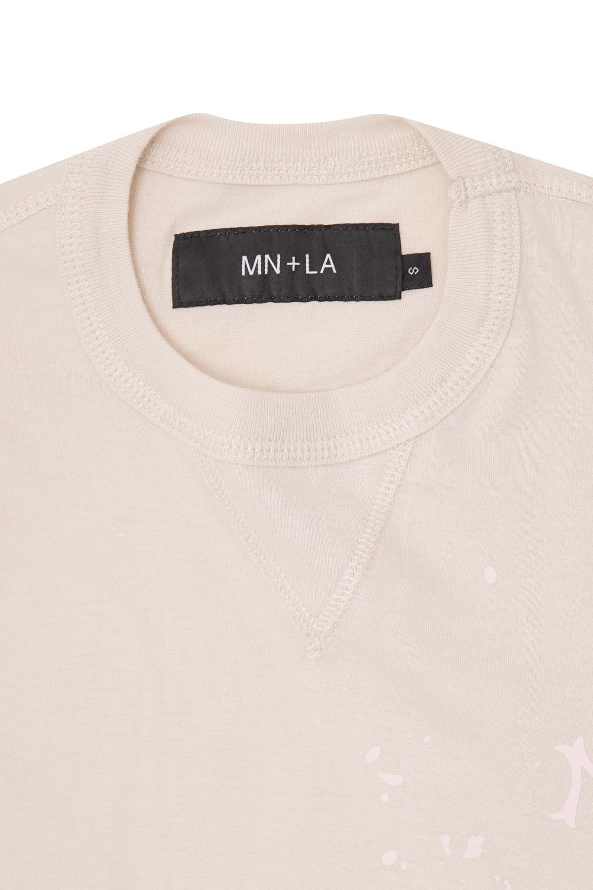 "HITTER" V3 MILITIA MOCK NECK LITE TEE IN PALE ROSE