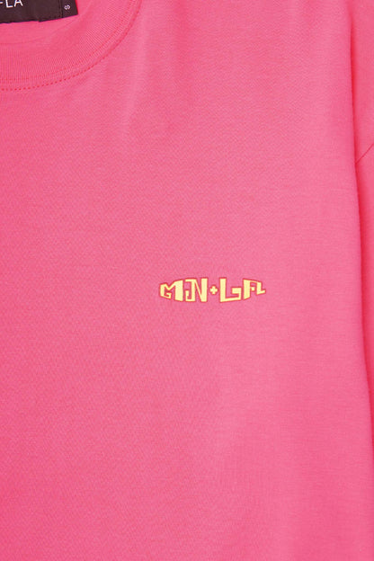 "THAI" LOGO TEE IN STATIC PINK