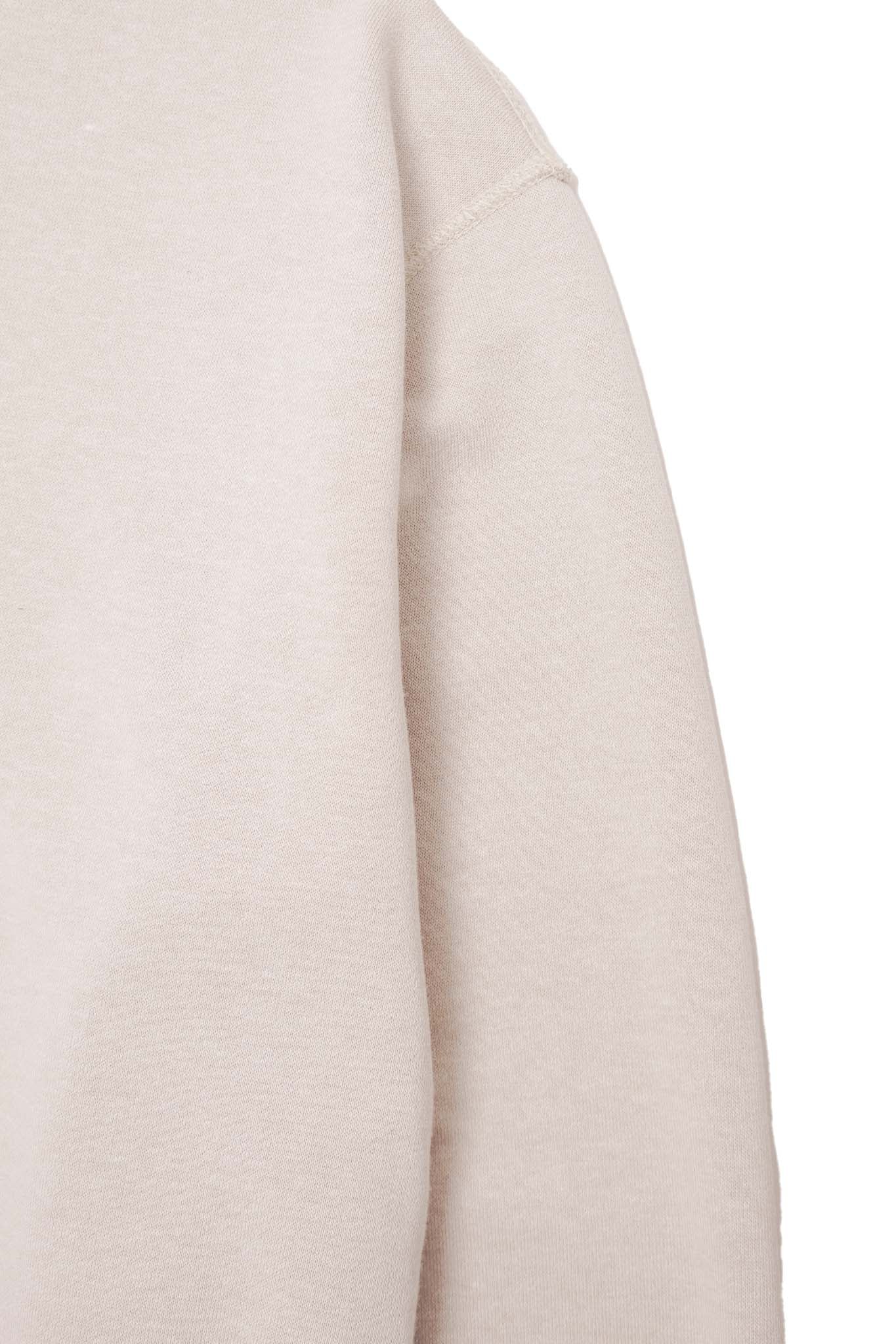 CUTOFF MILITIA SWEATSHIRT IN FOSSIL