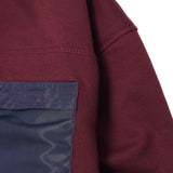 NEEDLEWORK CARDIGAN IN WINE