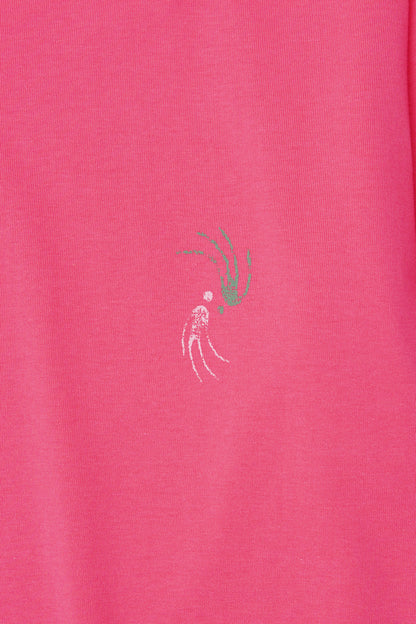 "LIMBO" ULTRA HEAVY TEE IN STATIC PINK