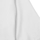 MILITIA MOCK NECK WAFFLE TEE IN WHITE
