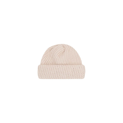 HAND KNIT FISHERMAN BEANIE (FOSSIL)