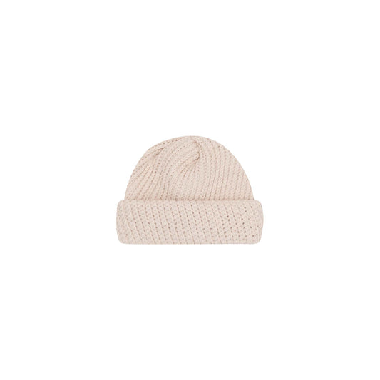HAND KNIT FISHERMAN BEANIE (FOSSIL)