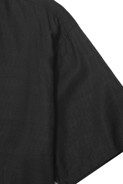 MANDARIN S/S SHIRT IN ANTHRACITE