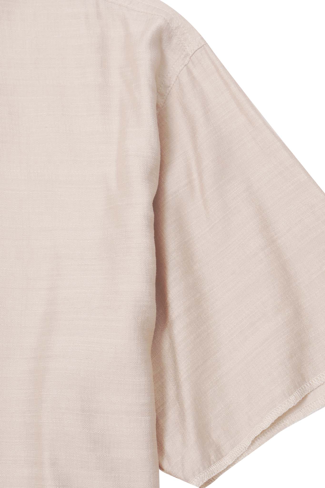 MANDARIN S/S SHIRT IN OAT