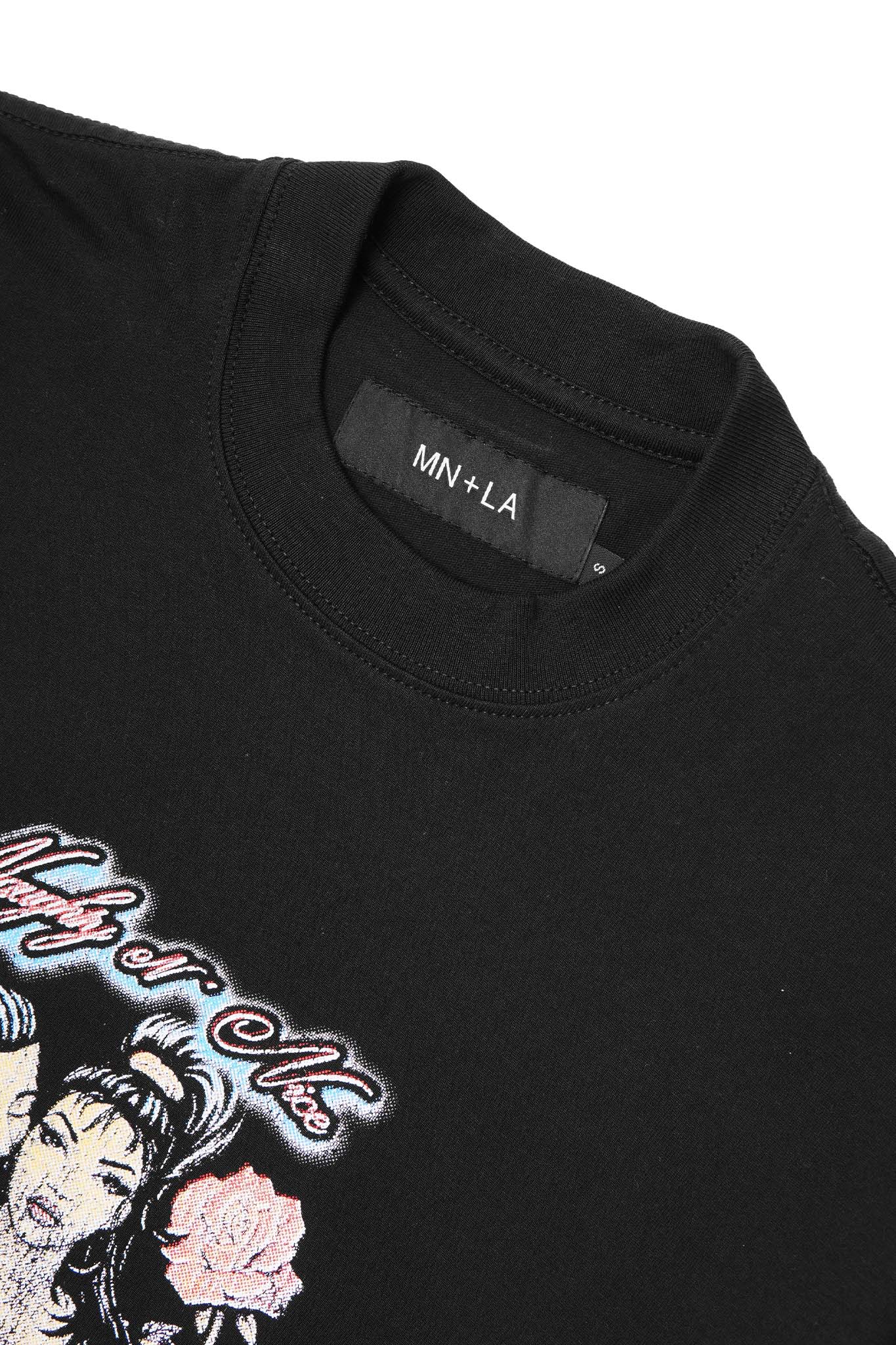 "EL ROMANTICO" TEE IN CAVIAR