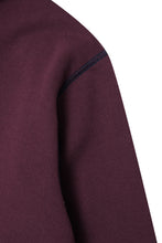 EXO™ CUTOFF HOODIE IN WINE/NAVY