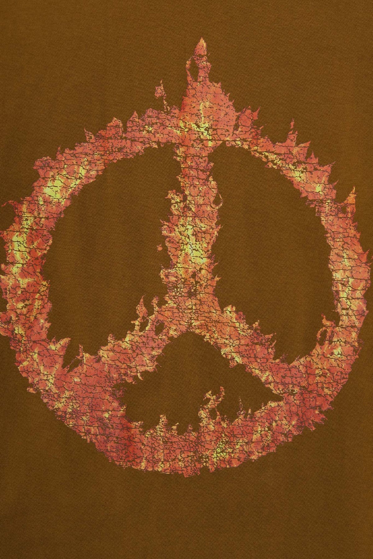 "BURN IN PEACE" TEE IN RUST