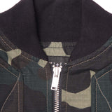 "FLOW" BOMBER JACKET IN WOODLAND CAMO