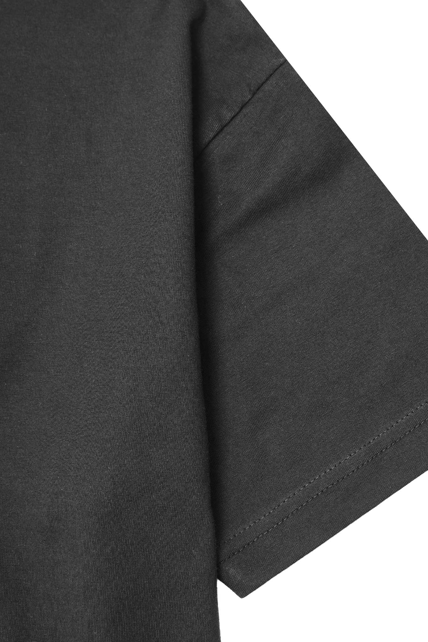 "KISS...DON'T TELL" TEE IN CAVIAR