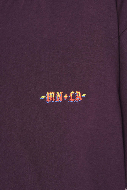 "SCORCH" LOGO TEE IN SHADOW PURPLE