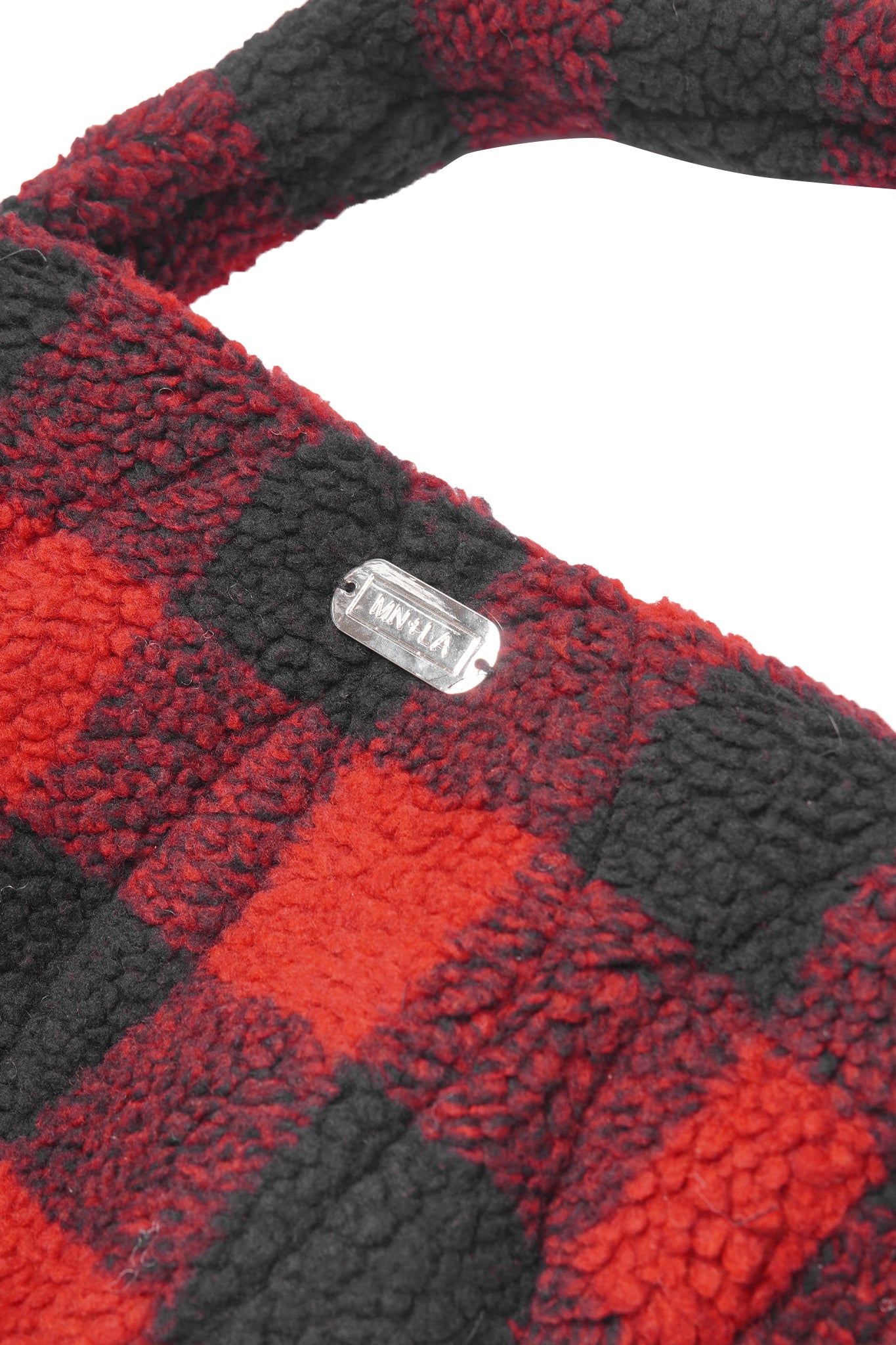 CLOUD BAG IN CARMINE PLAID