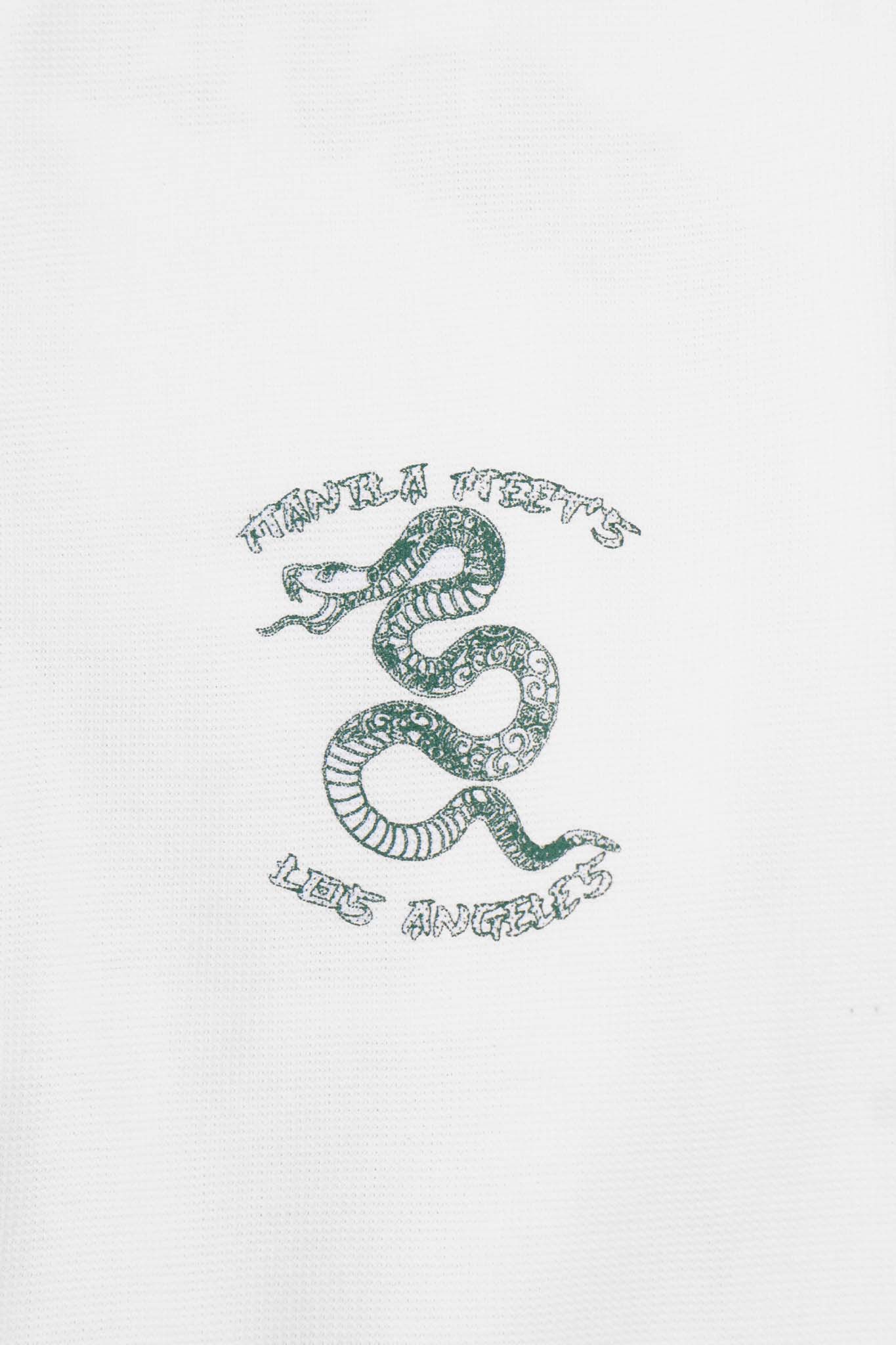 "YEAR OF THE SNAKE V2" WAFFLE TEE IN WHITE