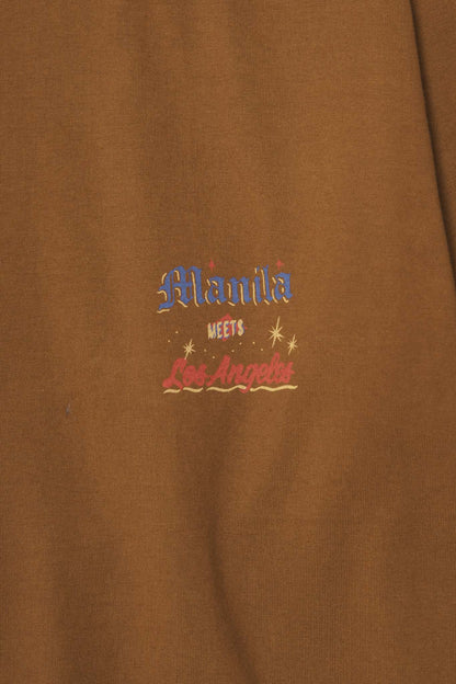 "MIDNIGHT MAGIC" TEE IN RUST