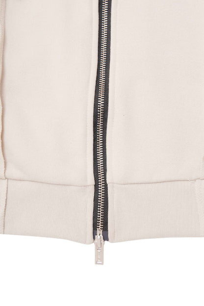 CROSS FORGED ZIP HOODIE IN OAT