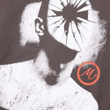 "HEAD SHOT" TEE IN CHARCOAL GREY