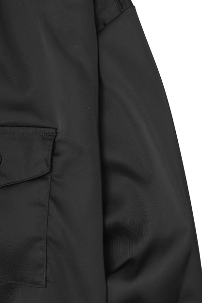 MANDARIN QUARTER L/S SHIRT IN CAVIAR