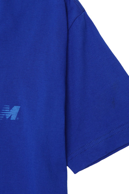 "OUTDOOR EXPLORATION" MULTI LOGO TEE IN ELECTRIC BLUE
