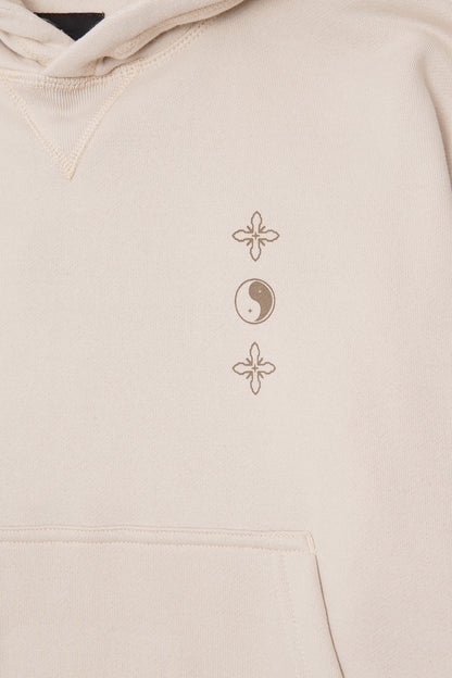 "BALANCE" HOODIE IN OAT