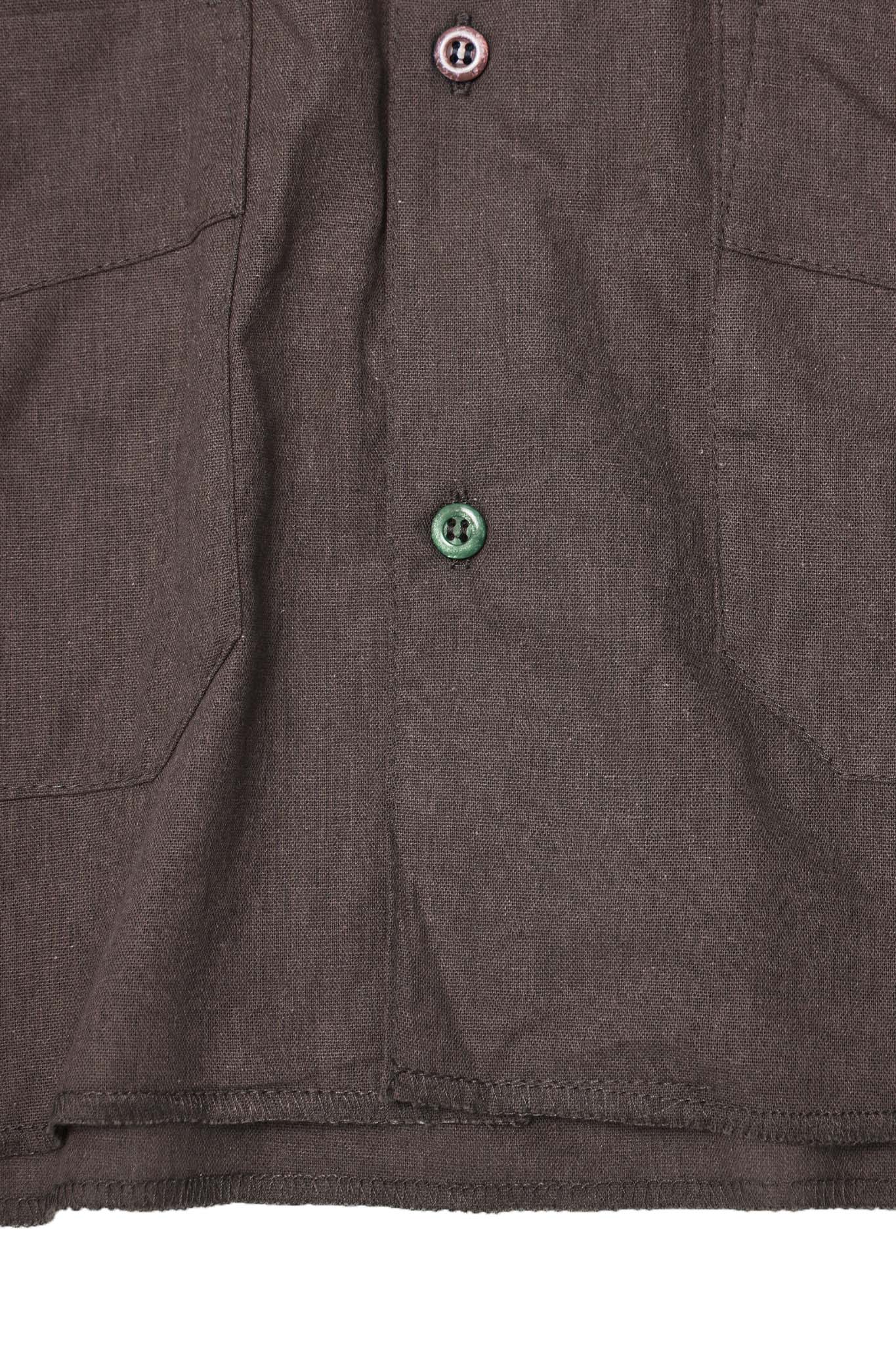 4 POCKET CUBAN SHIRT IN CHARCOAL GREY