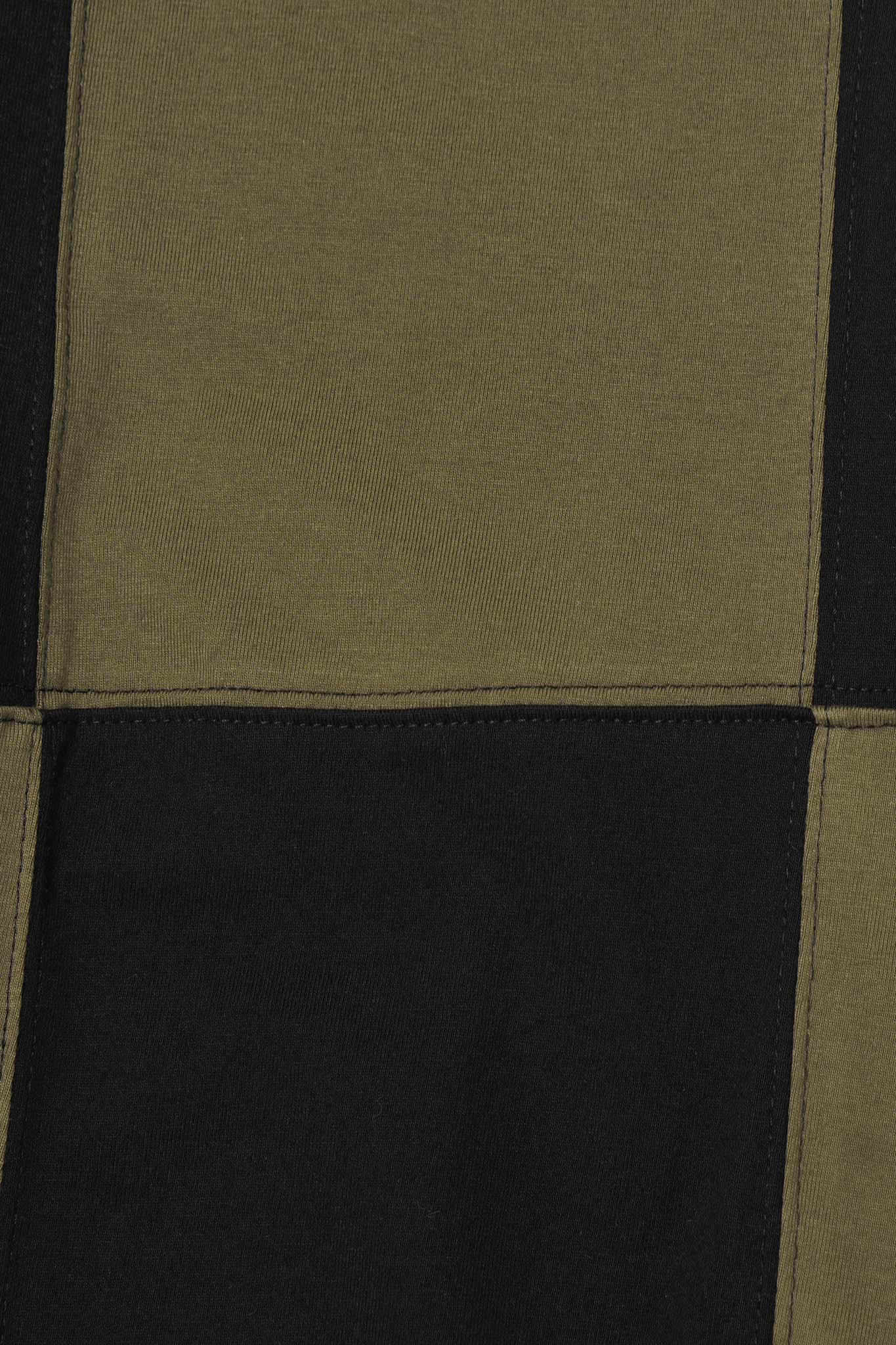 GRID TEE IN ANTHRACITE/OLIVE