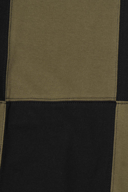 GRID TEE IN ANTHRACITE/OLIVE