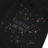 "PAINT SPLAT" LITTLE HUMAN™ PLEATED SHORTS IN CAVIAR