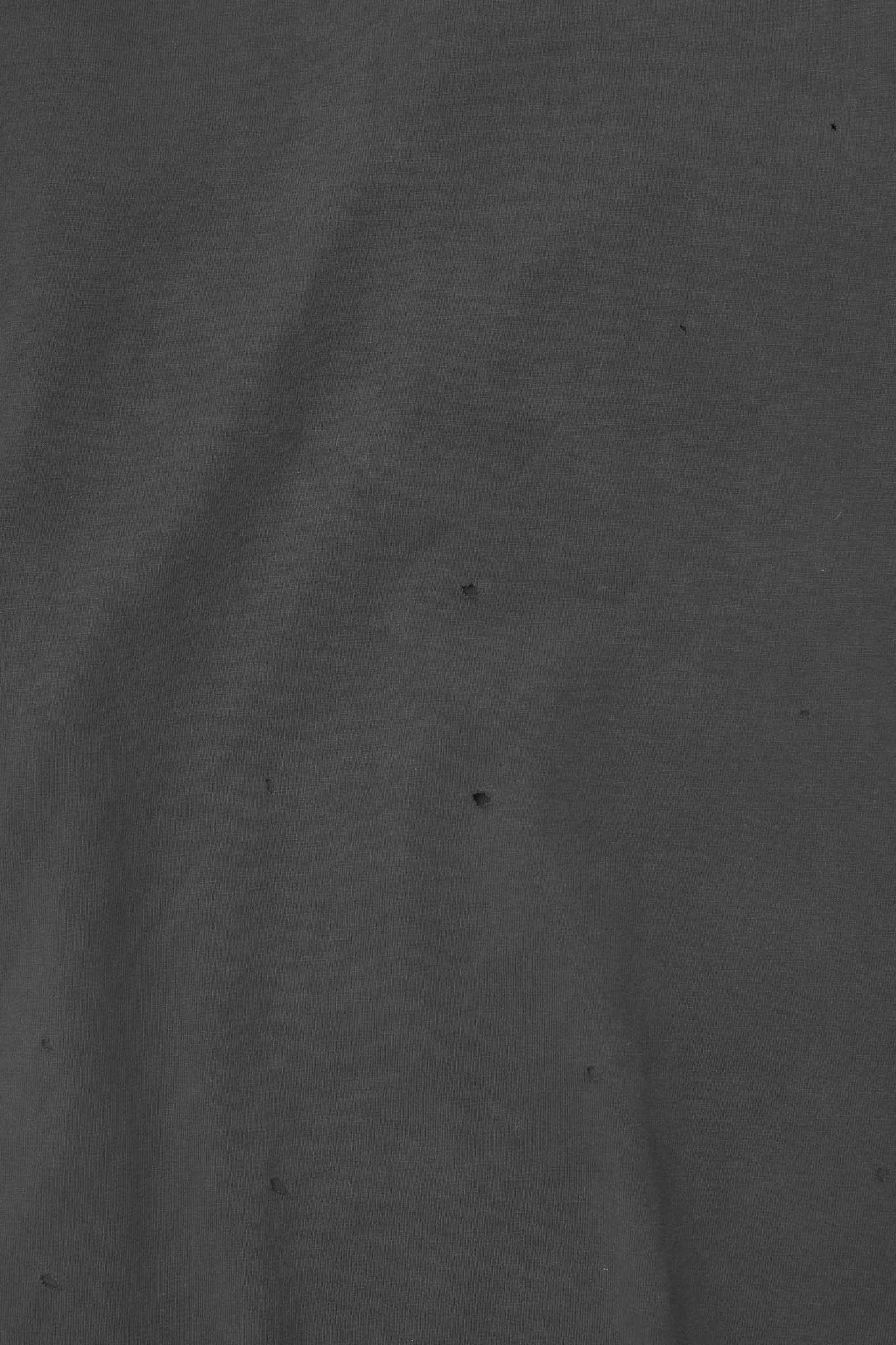 TATTERED OVERSIZED TEE IN CROW