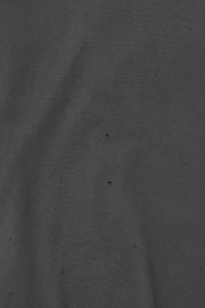 TATTERED OVERSIZED TEE IN CROW