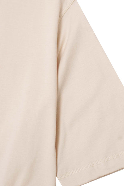 MILITIA MOCK NECK LITE TEE IN OAT