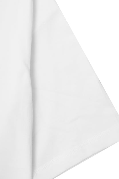 MOCK NECK TEE V4 IN WHITE