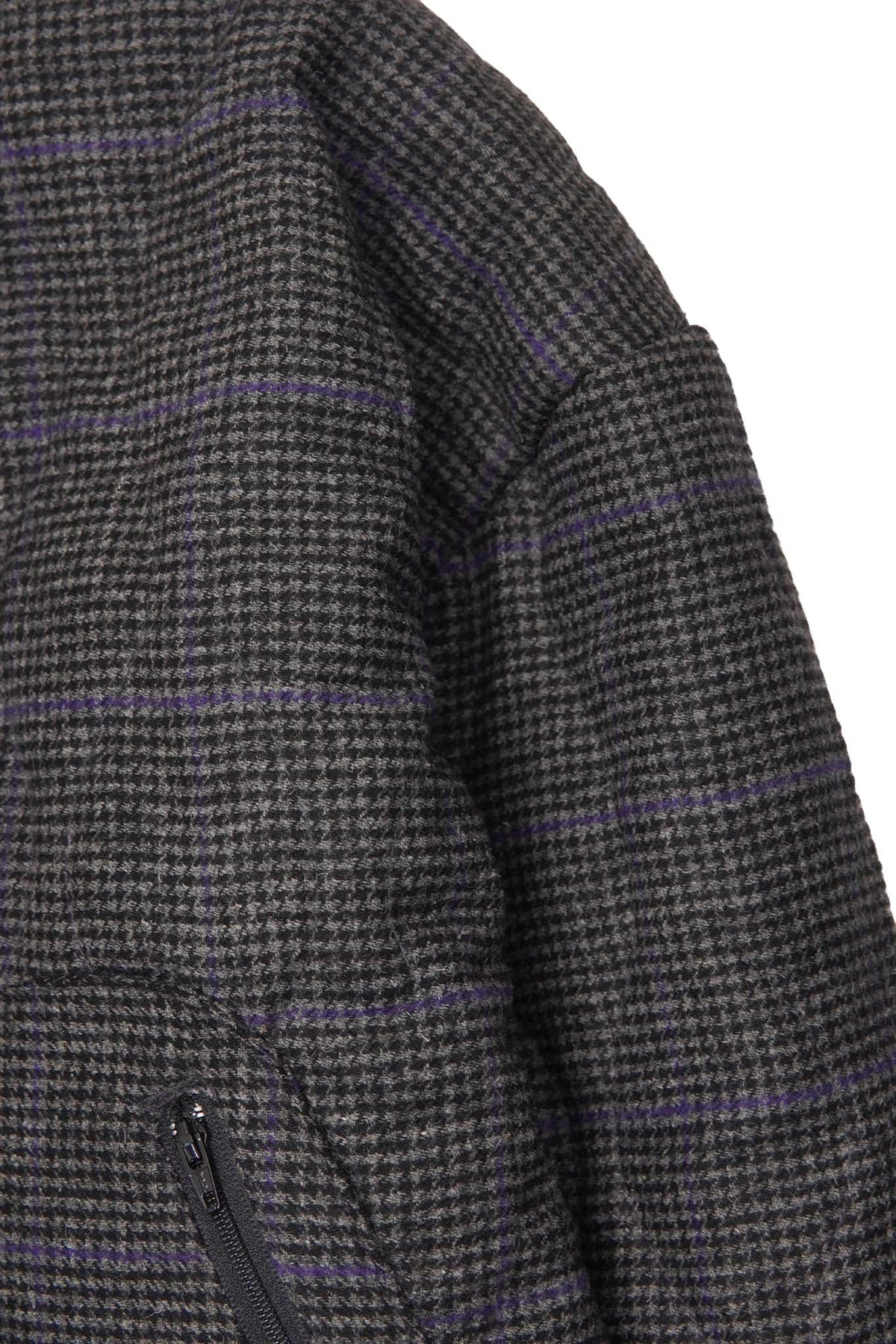 "THAI" BOMBER JACKET IN PIGEON PLAID/SAFFRON