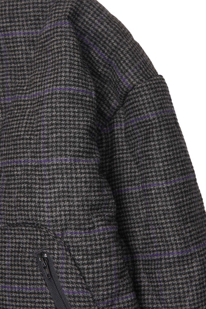 "THAI" BOMBER JACKET IN PIGEON PLAID/SAFFRON