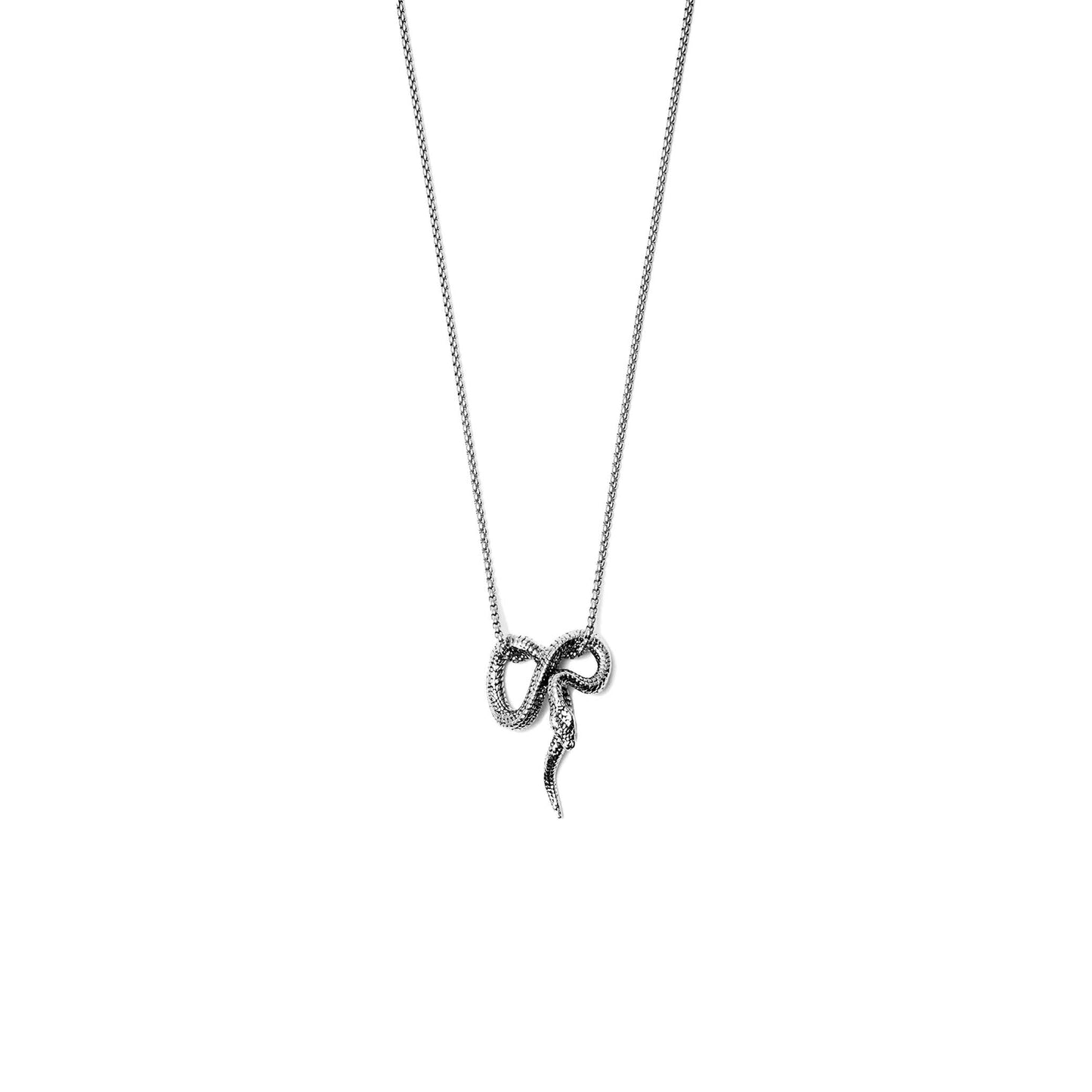 YEAR OF THE SNAKE PENDANT W/ BOX CHAIN