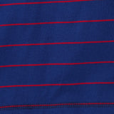 STRIPED LONGSLEEVE TEE IN NAVY/CRIMSON