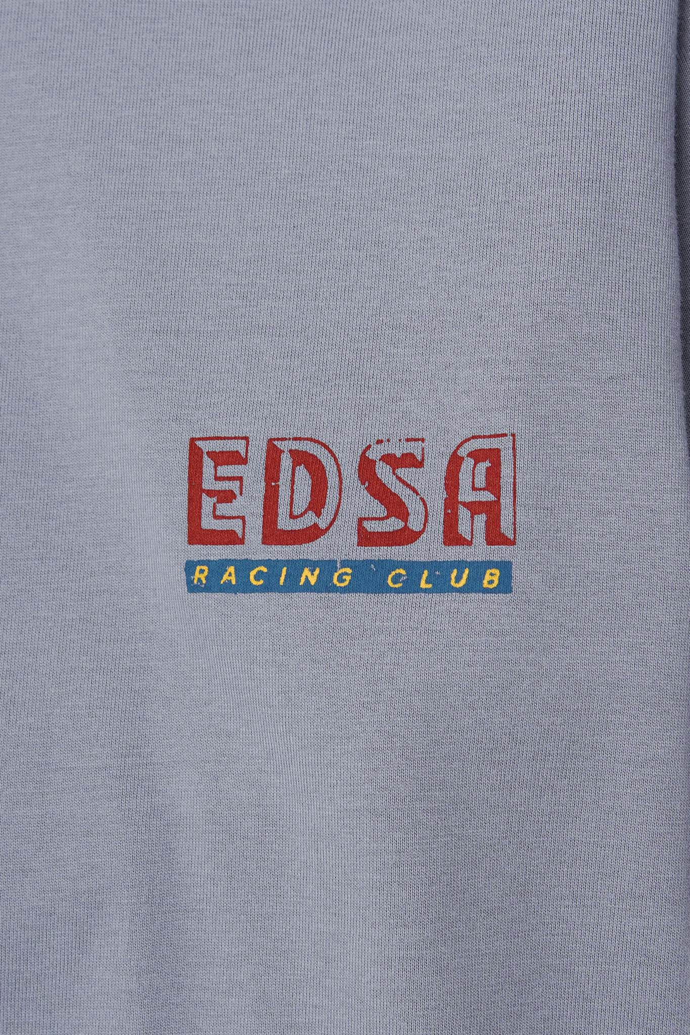 "EDSA RACING CLUB" TEE IN GLACIER